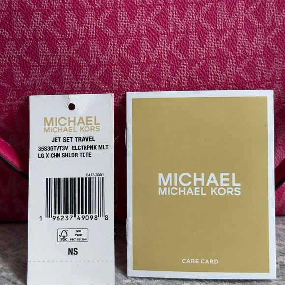 Michael Kors Jet Set Travel Large Chain Shoulder Tote - Picture 8 of 9